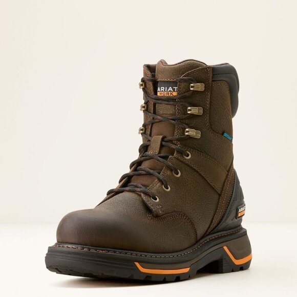 Ariat Big Rig 8" Waterproof Work Boot Soft Round Toe EE Width - Picture 1 of 7